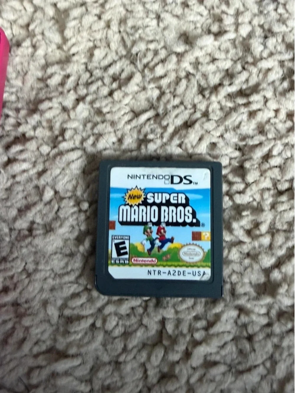 nintendo ds with mario